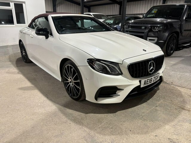 Mercedes-Benz E Class 3.0 E350d V6 Amg Line Cabriolet G-tronic 4Matic E White