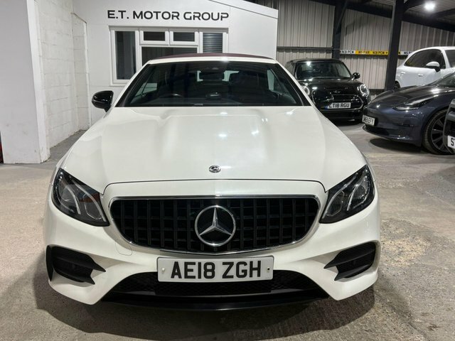 Mercedes-Benz E Class 3.0 E350d V6 Amg Line Cabriolet G-tronic 4Matic E AE18ZGH White #2