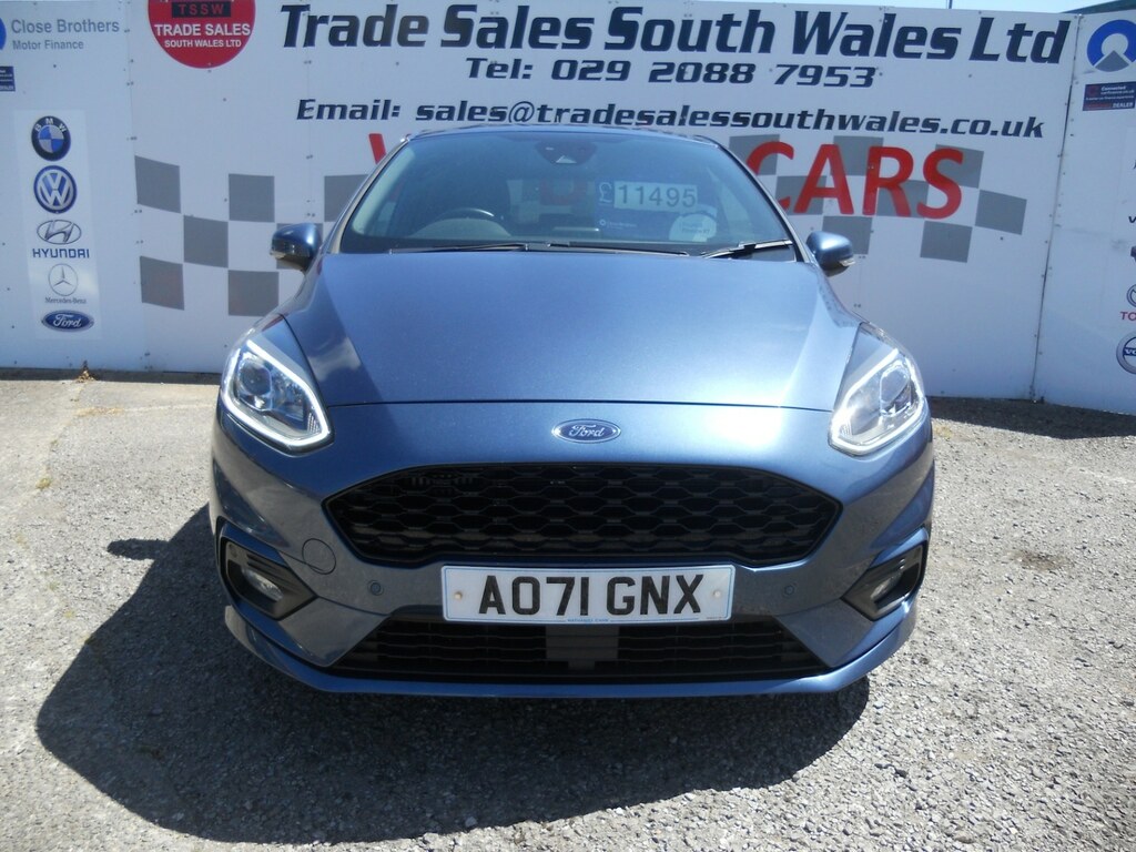Ford Fiesta 1.0 Ecoboost 100 St-line Edition AO71GNX Blue #2