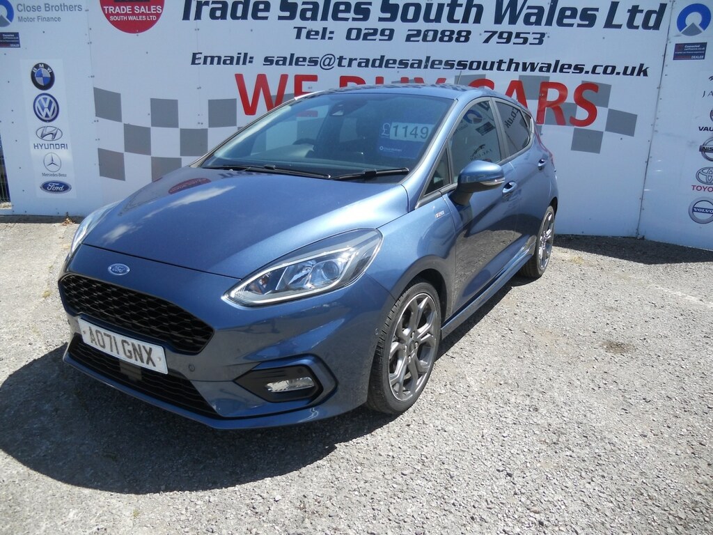 Ford Fiesta 1.0 Ecoboost 100 St-line Edition AO71GNX Blue #3