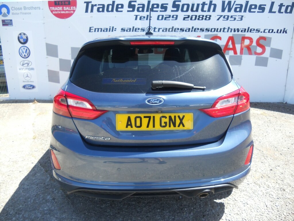 Ford Fiesta 1.0 Ecoboost 100 St-line Edition AO71GNX Blue #4