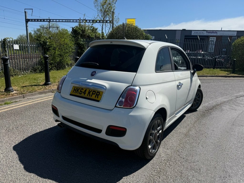 Fiat 500 1.2L S HK64KPR White #3