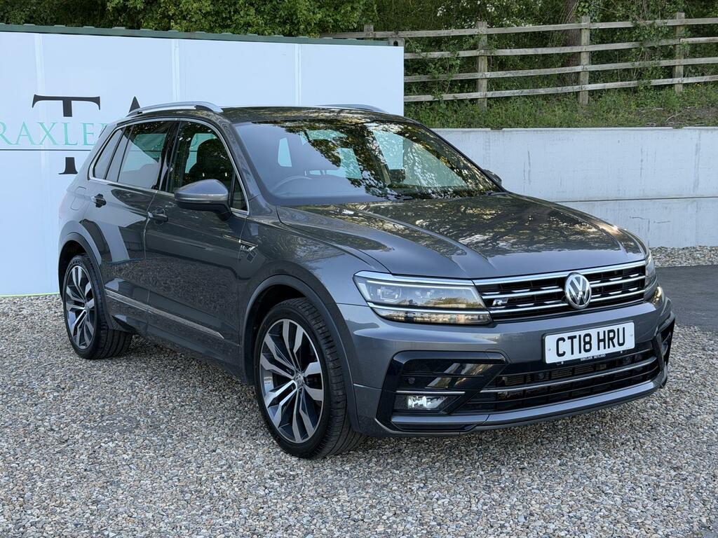 Volkswagen Tiguan 2.0 Tdi R-line Suv Dsg 4Motion Euro 6 CT18HRU Grey #3