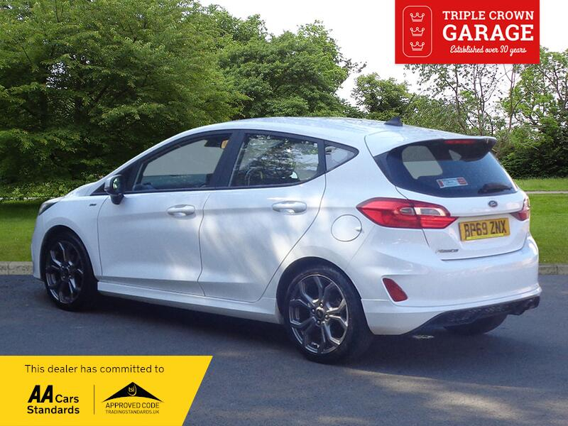 Ford Fiesta St-line BP69ZNX White #2