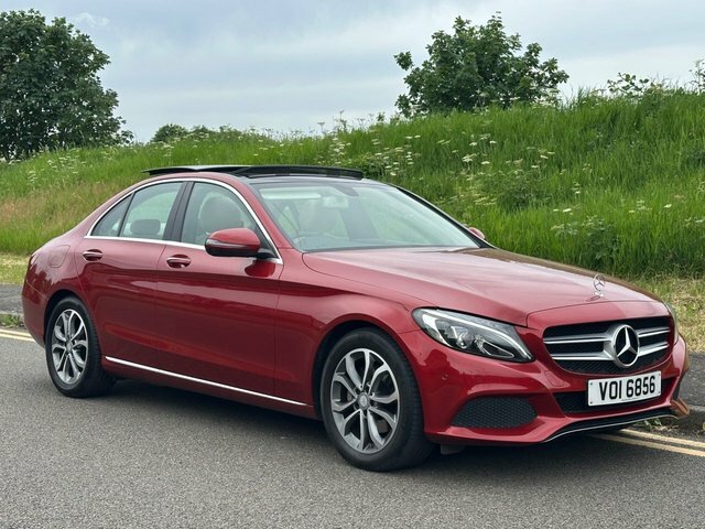 Mercedes-Benz C Class C220d Sport Premium Saloon Red