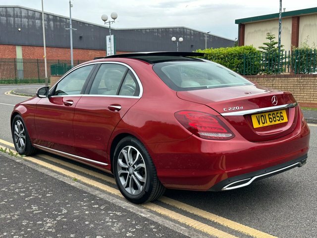 Mercedes-Benz C Class C220d Sport Premium Saloon VOI6856 Red #4