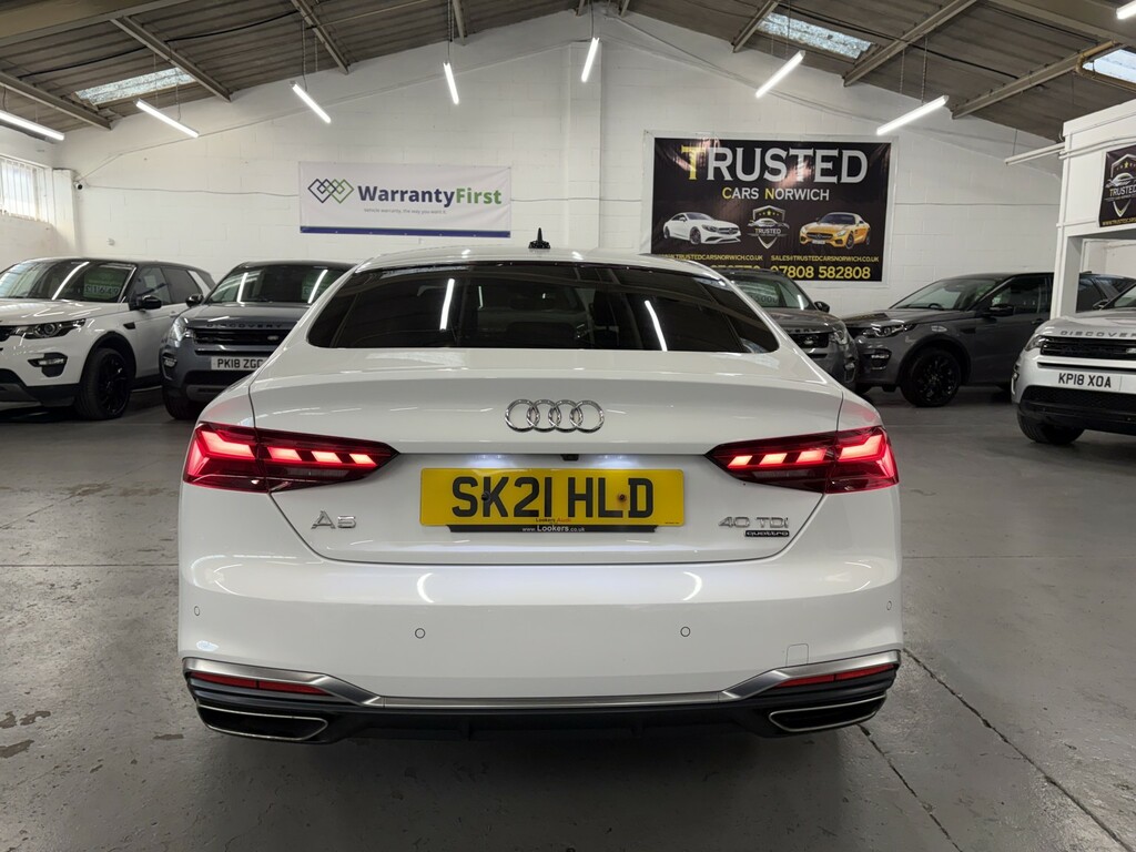 Audi A5 2.0 Tdi 40 S Line SK21HLD White #6