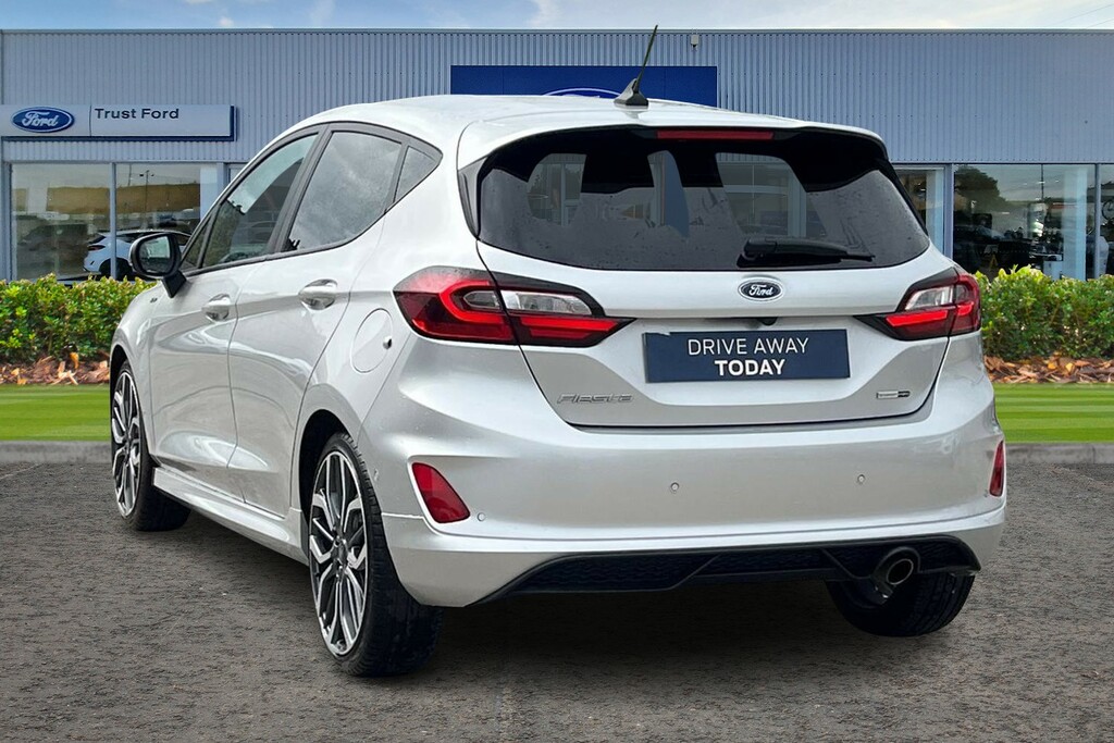 Ford Fiesta 1.0 Ecoboost Hybrid Mhev 125 St-line 5Dr- Parking ISZ7066 Silver #2