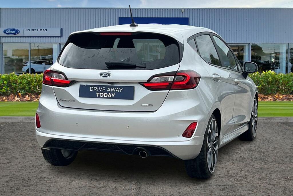 Ford Fiesta 1.0 Ecoboost Hybrid Mhev 125 St-line 5Dr- Parking ISZ7066 Silver #4