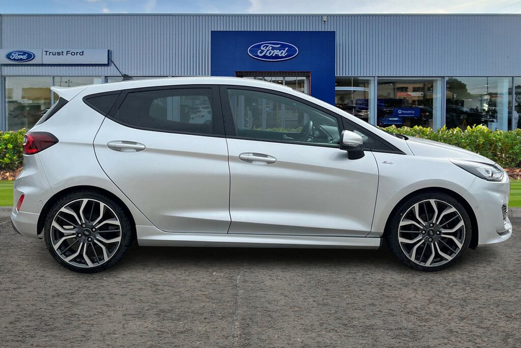 Ford Fiesta 1.0 Ecoboost Hybrid Mhev 125 St-line 5Dr- Parking ISZ7066 Silver #3