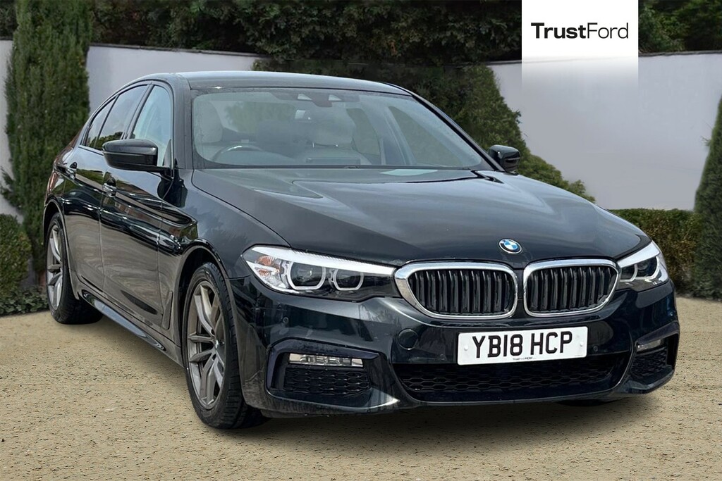 BMW 5 Series 520D M Sport Heated Front Seats Black