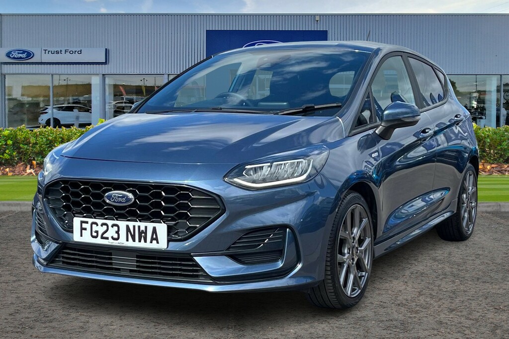 Ford Fiesta 1.0T Ecoboost St-line Hatchback FG23NWA Blue #5