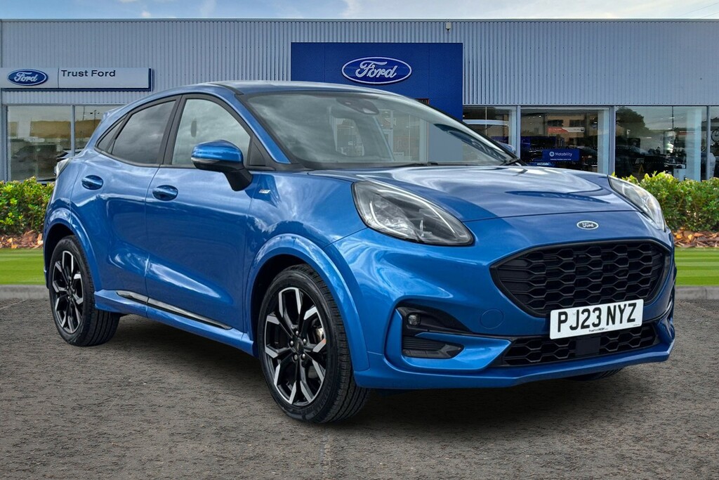 Ford Puma 1.0 Ecoboost Hybrid Mhev St-line X 5Dr- With Heate Blue