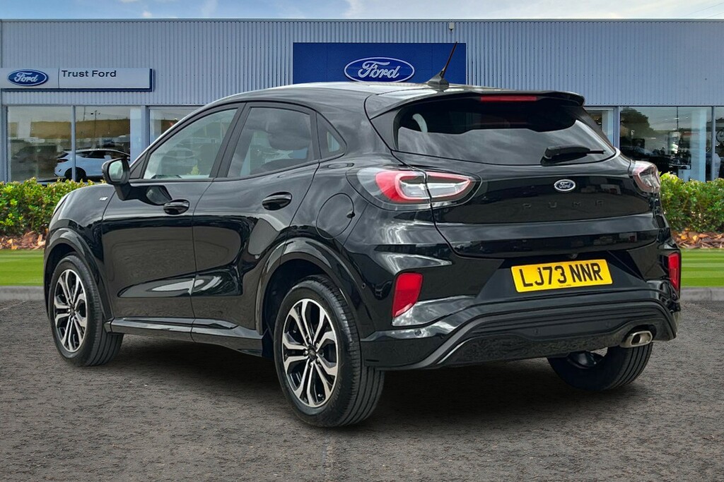 Ford Puma 1.0T Ecoboost Mhev St-line Suv Hybrid M LJ73NNR Black #2