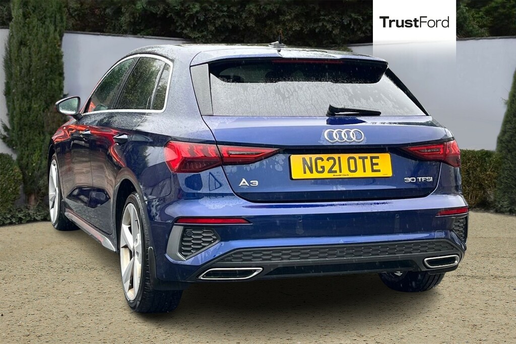 Audi A3 30 Tfsi S Line 5Dr- Virtual Dash NG21OTE Blue #2