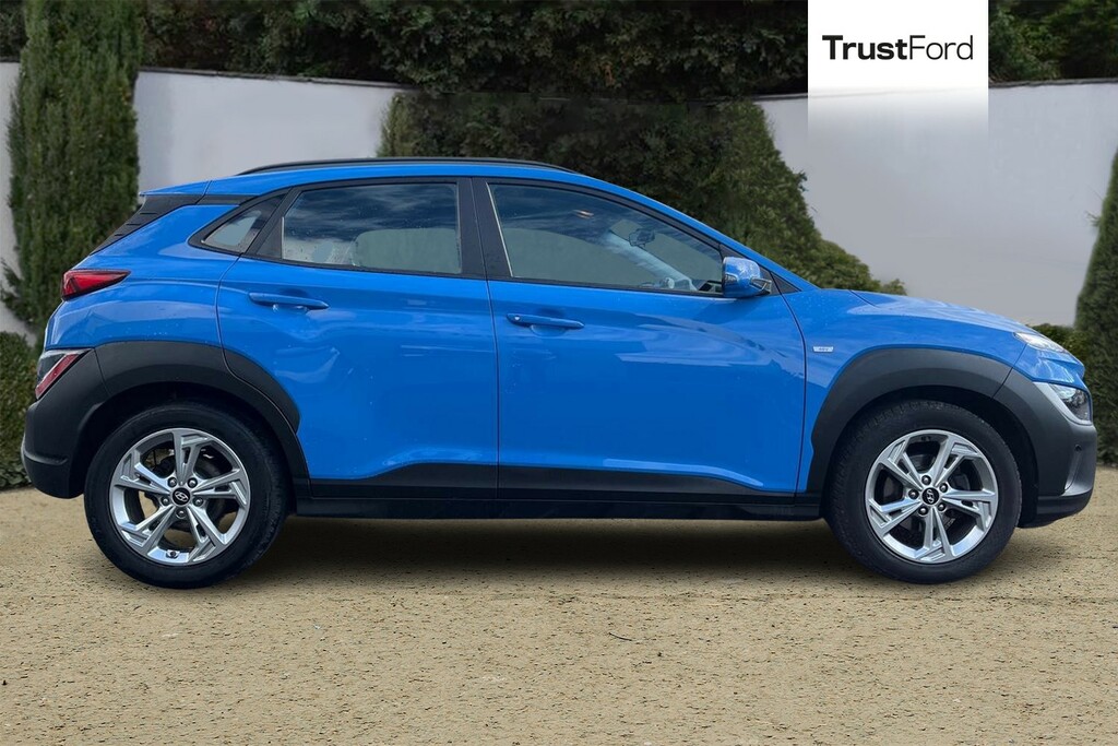 Hyundai Kona 1.0 T-gdi Mhev Se Connect Suv Hybrid Ma TRZ2361 Blue #3
