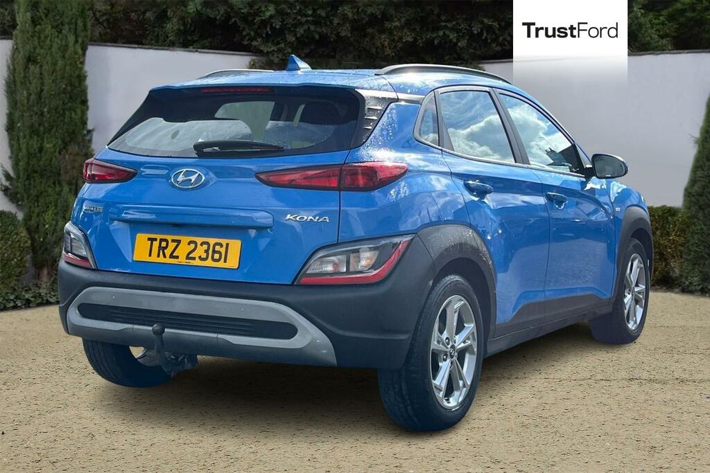 Hyundai Kona 1.0 T-gdi Mhev Se Connect Suv Hybrid Ma TRZ2361 Blue #4