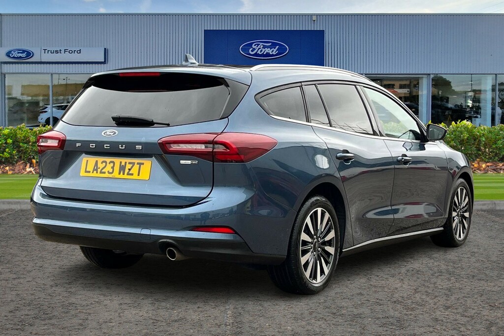 Ford Focus 1.0T Ecoboost Mhev Titanium X Edition Estate P LA23WZT Blue #4