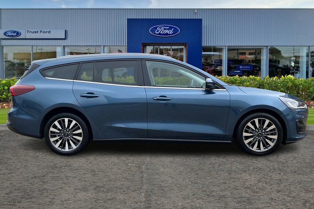 Ford Focus 1.0T Ecoboost Mhev Titanium X Edition Estate P LA23WZT Blue #3