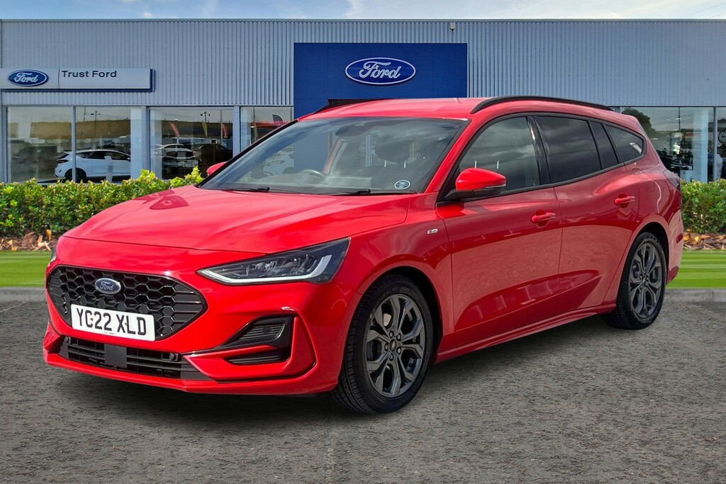 Ford Focus 1.5 Ecoblue St-line With Satellite Navig YC22XLD Red #5