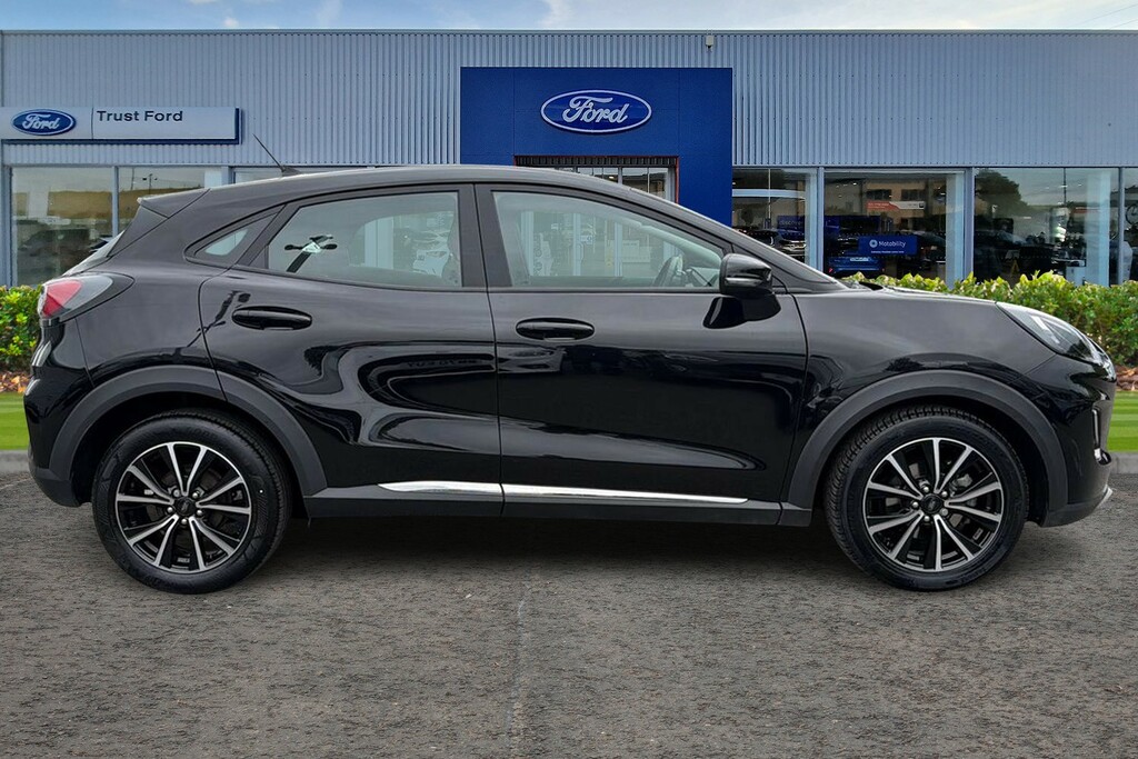 Ford Puma 1.0 Ecoboost Hybrid Mhev 155 Titanium With Sat VO23NKF Black #3