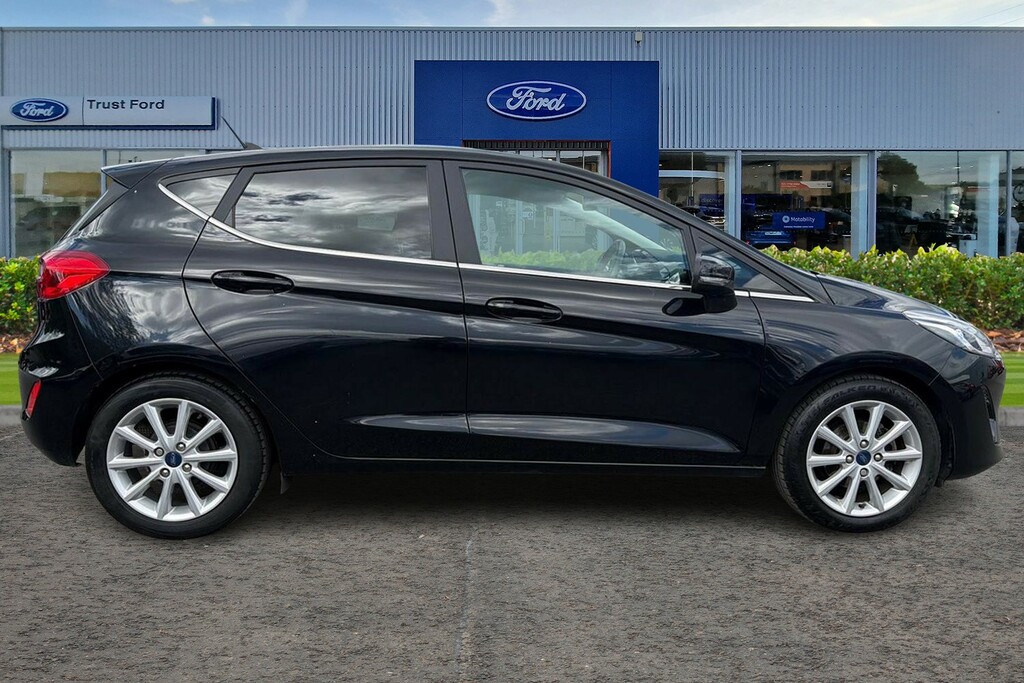 Ford Fiesta 1.0 Ecoboost Titanium With Rear Sensors Sat Na YG20YYU Black #3