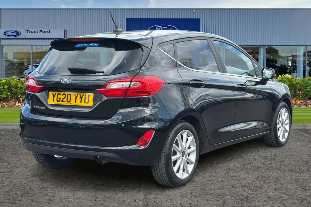 Ford Fiesta 1.0 Ecoboost Titanium With Rear Sensors Sat Na YG20YYU Black #4