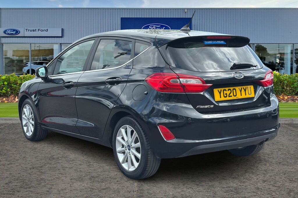 Ford Fiesta 1.0 Ecoboost Titanium With Rear Sensors Sat Na YG20YYU Black #2