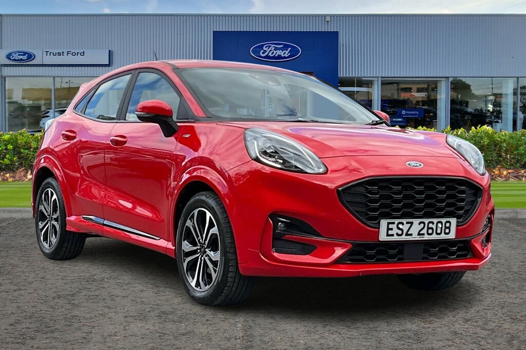 Ford Puma 1.0 Ecoboost St-line Charging P Red