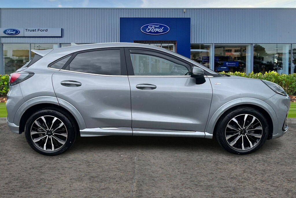 Ford Puma 1.0 Ecoboost Hybr Mhev 155 St-line Vignale Dct EK73LVS Silver #3