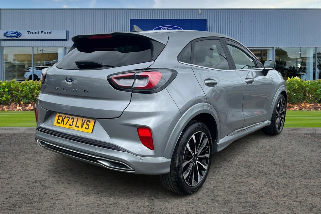 Ford Puma 1.0 Ecoboost Hybr Mhev 155 St-line Vignale Dct EK73LVS Silver #4