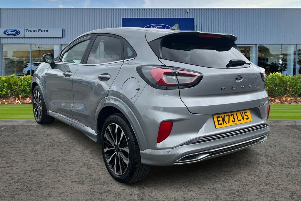 Ford Puma 1.0 Ecoboost Hybr Mhev 155 St-line Vignale Dct EK73LVS Silver #2