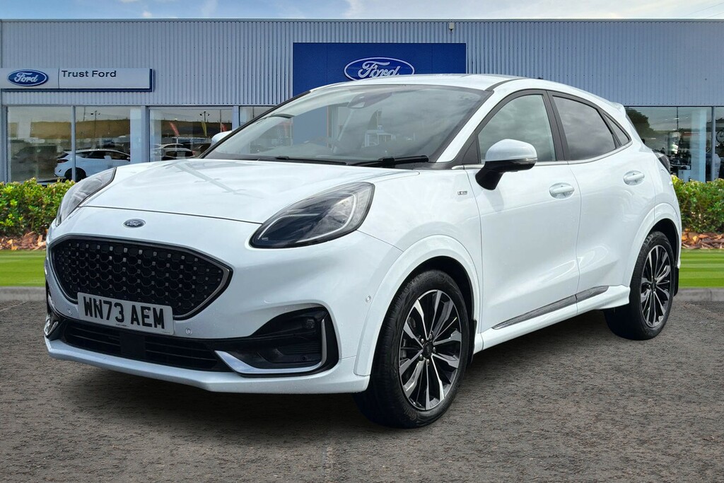 Ford Puma 1.0 Ecoboost Hybrid Mhev St-line Vignale With WN73AEM White #5
