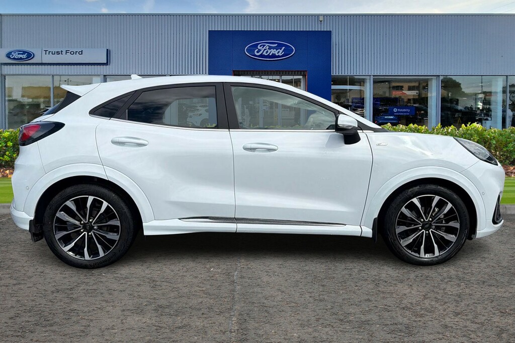 Ford Puma 1.0 Ecoboost Hybrid Mhev St-line Vignale With WN73AEM White #3