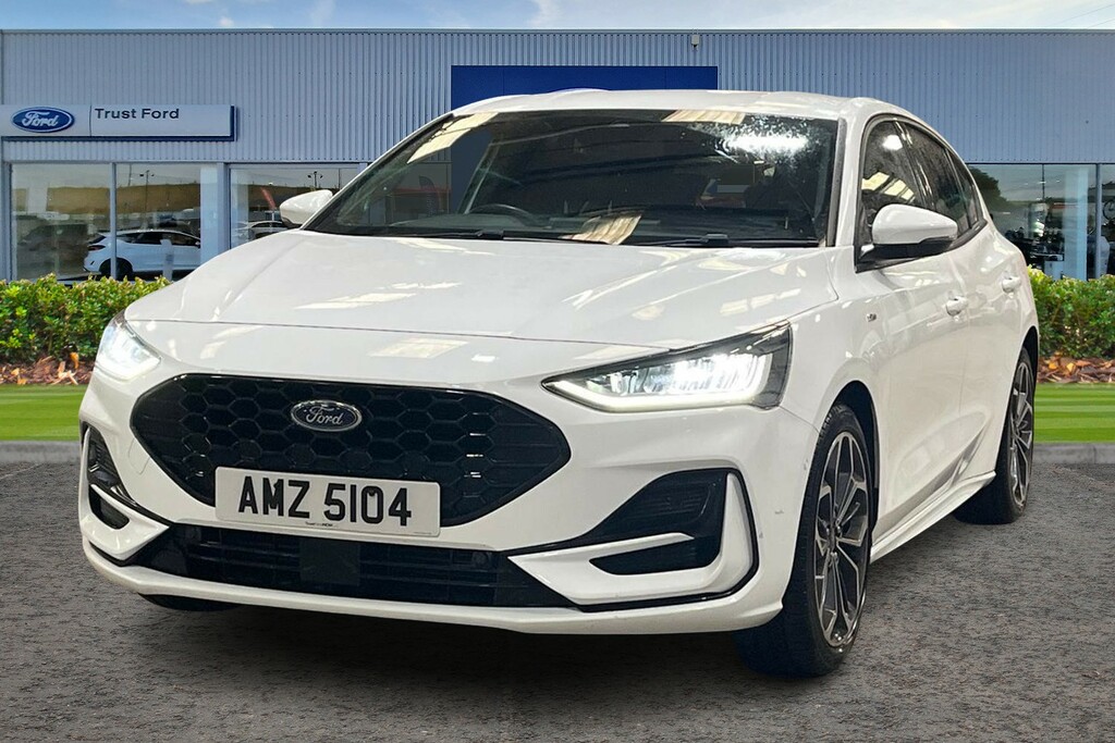 Ford Focus 1.0 Ecoboost Hybrid Mhev St-line X Parki AMZ5104 White #5