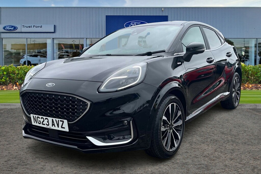 Ford Puma 1.0 Ecoboost Hybr Mhev 155 St-line Vignale Dct NG23AVZ Black #5