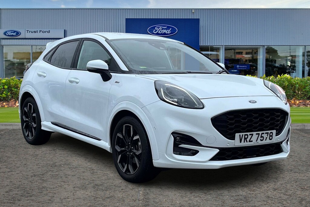 Ford Puma 1.0 Ecoboost Hybrid Mhev 155 St-line X 5Dr- Parkin White