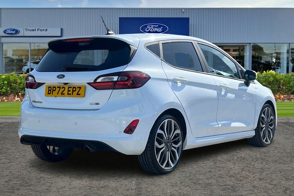 Ford Fiesta 1.0T Ecoboost Mhev St-line X Edition Hatchback BP72EPZ White #4