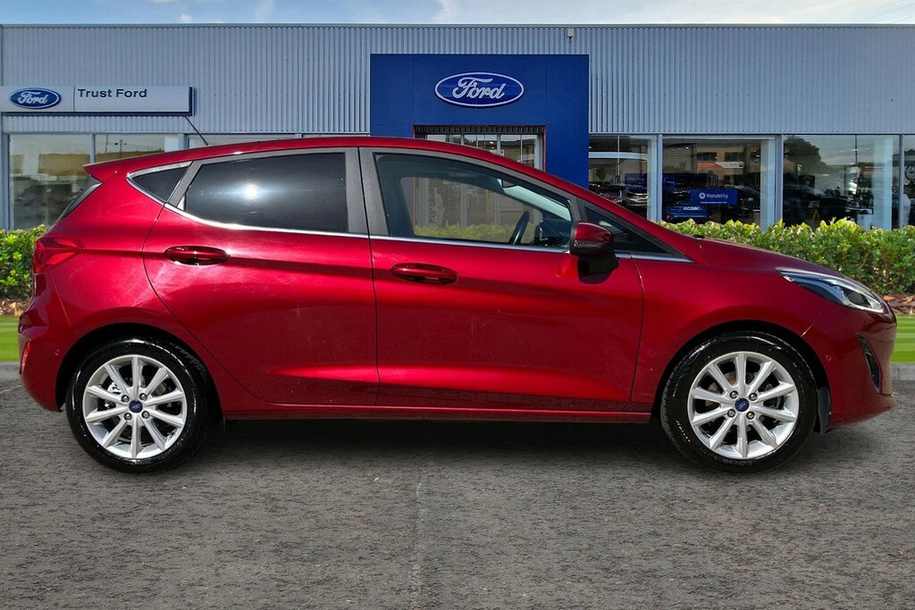 Ford Fiesta 1.0T Ecoboost Titanium Hatchback GU67ZDZ Red #3