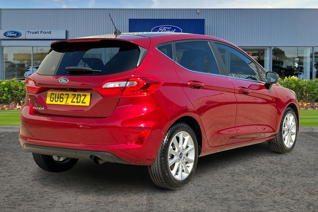 Ford Fiesta 1.0T Ecoboost Titanium Hatchback GU67ZDZ Red #4