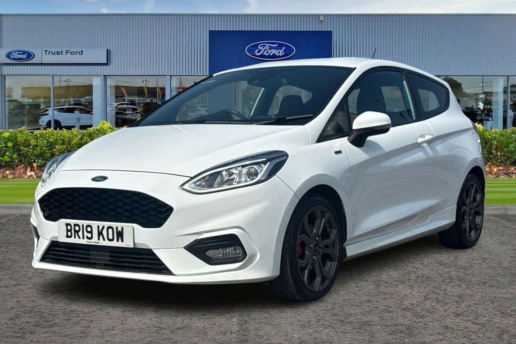 Ford Fiesta 1.0 Ecoboost St-line 3Dr- With Reversing Camera BR19KOW White #5
