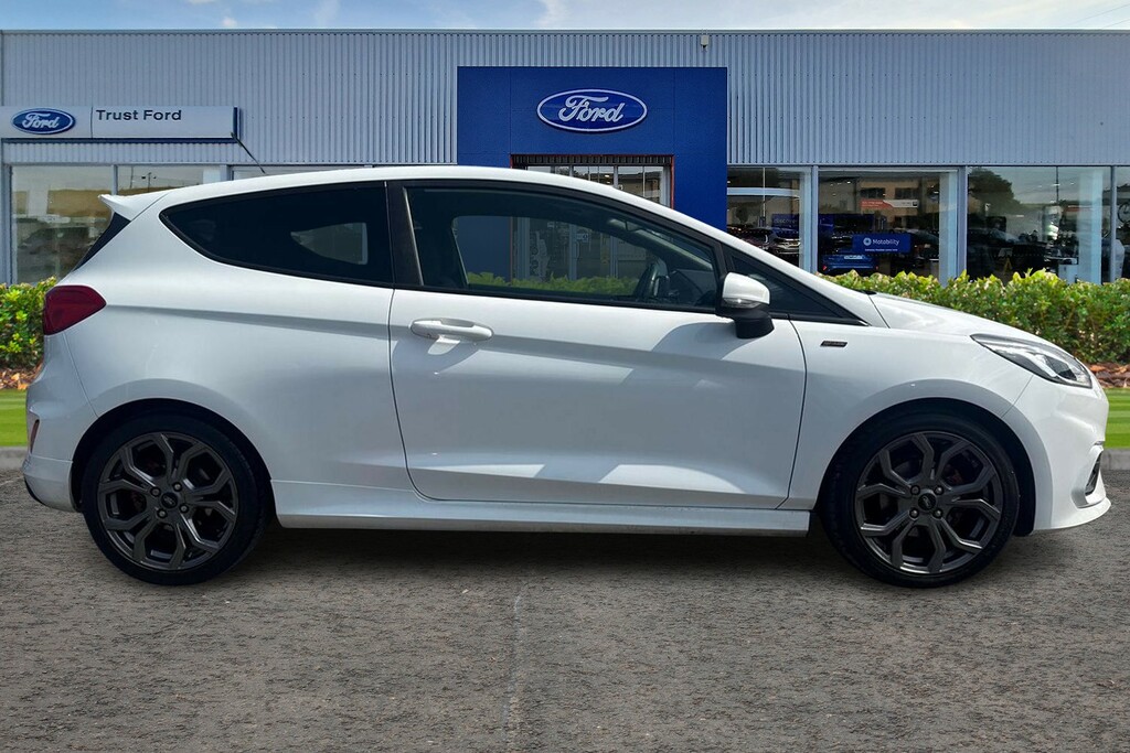 Ford Fiesta 1.0 Ecoboost St-line 3Dr- With Reversing Camera BR19KOW White #3