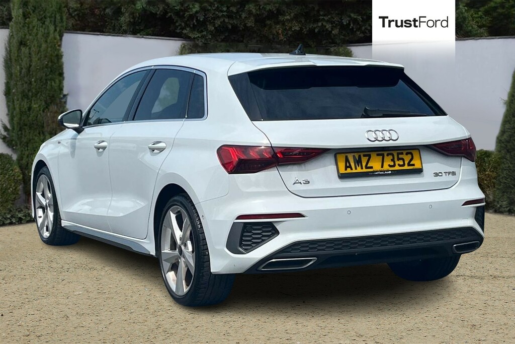 Audi A3 30 Tfsi S Line S Tronic - Heated Seats Reversi AMZ7352 White #2