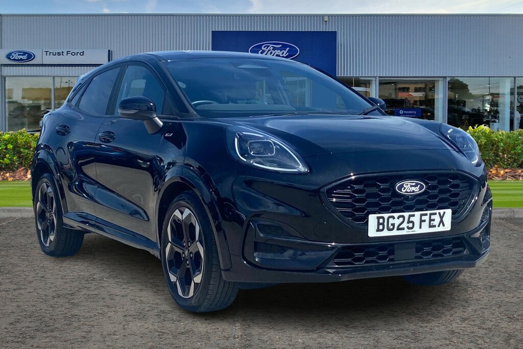 Ford Puma 1.0 Ecoboost Hybrid Mhev St-line X 5Dr- With Rever Black
