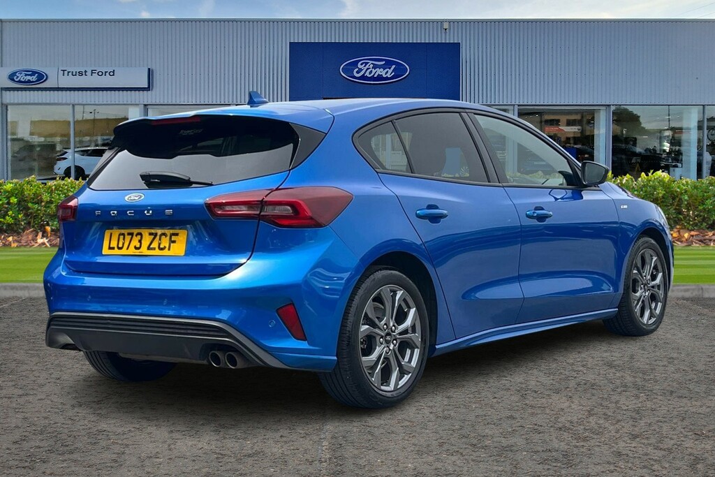 Ford Focus 1.0T Ecoboost St-line Hatchback LO73ZCF Blue #4