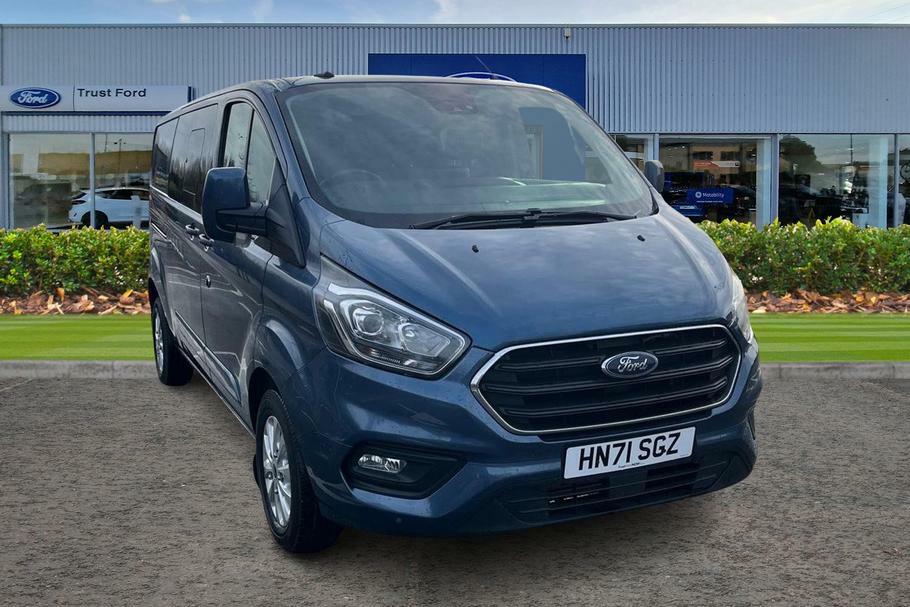 Ford Transit Custom 320 Limited L2 Lwb Double Cab In Van Fwd 2.0 HN71SGZ Blue