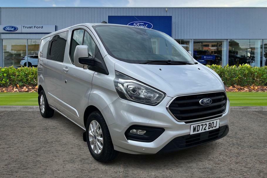 Ford Transit Custom 300 Limited L1 Swb Double Cab In Van Fwd 2.0 Ecobl Silver