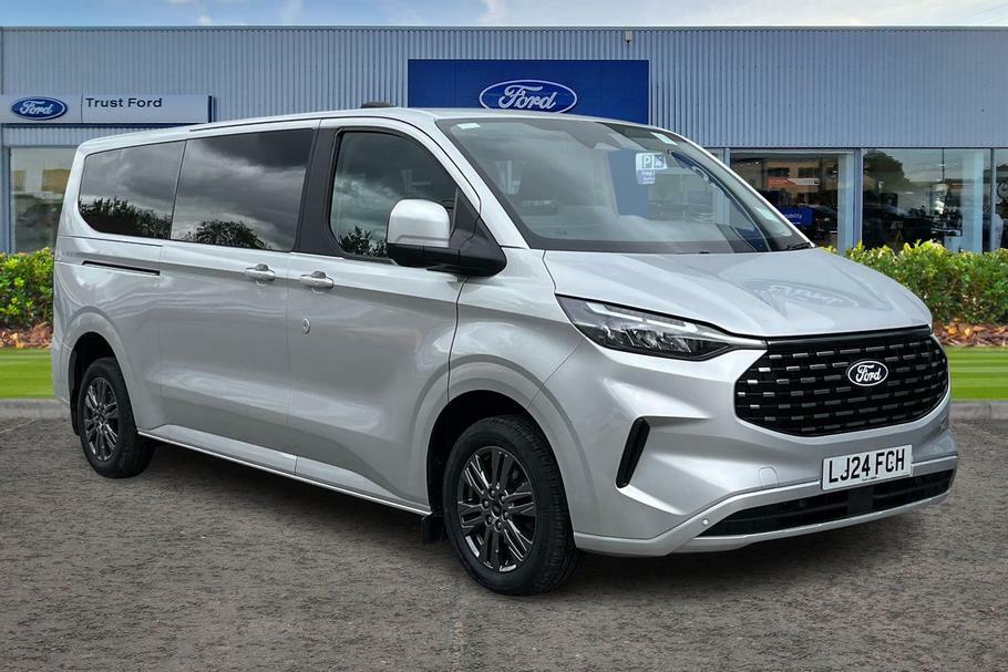 Ford Tourneo Custom 320 Titanium L2 Lwb 9 Seat Minibus Fwd 2.0 Ec Silver