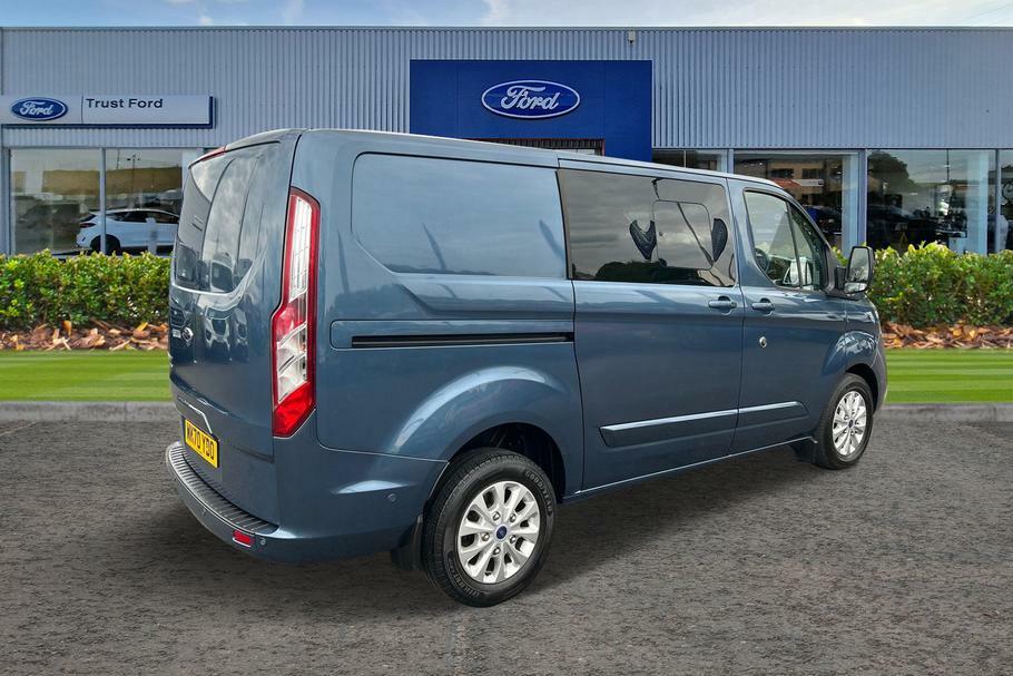 Ford Transit Custom 320 Limited L1 Swb Double Cab In Van Fwd 2.0 Ecobl WK70YDO Blue #6