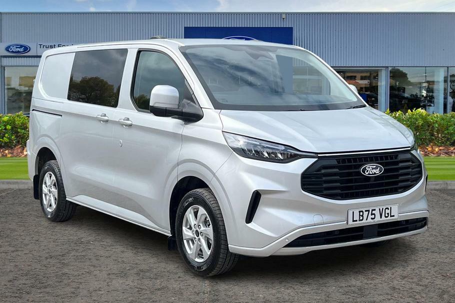 Ford Transit Custom 320 Limited L1 Swb Double Cab In Van Fwd 2.0 Ecobl Silver